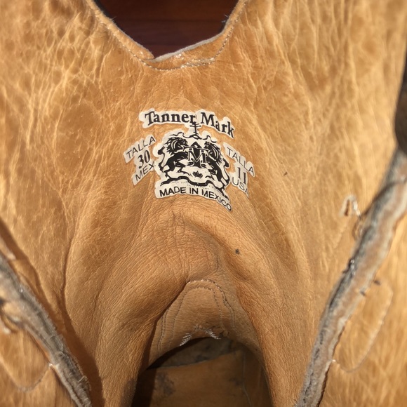 Preowned Tanner Mark made in Mexico Cowboy boots in blue/black - Picture 6 of 6